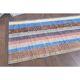 Vintage Turkish Hand-Knotted Wool Cotton Beige Kilim Runner Rug 87x237