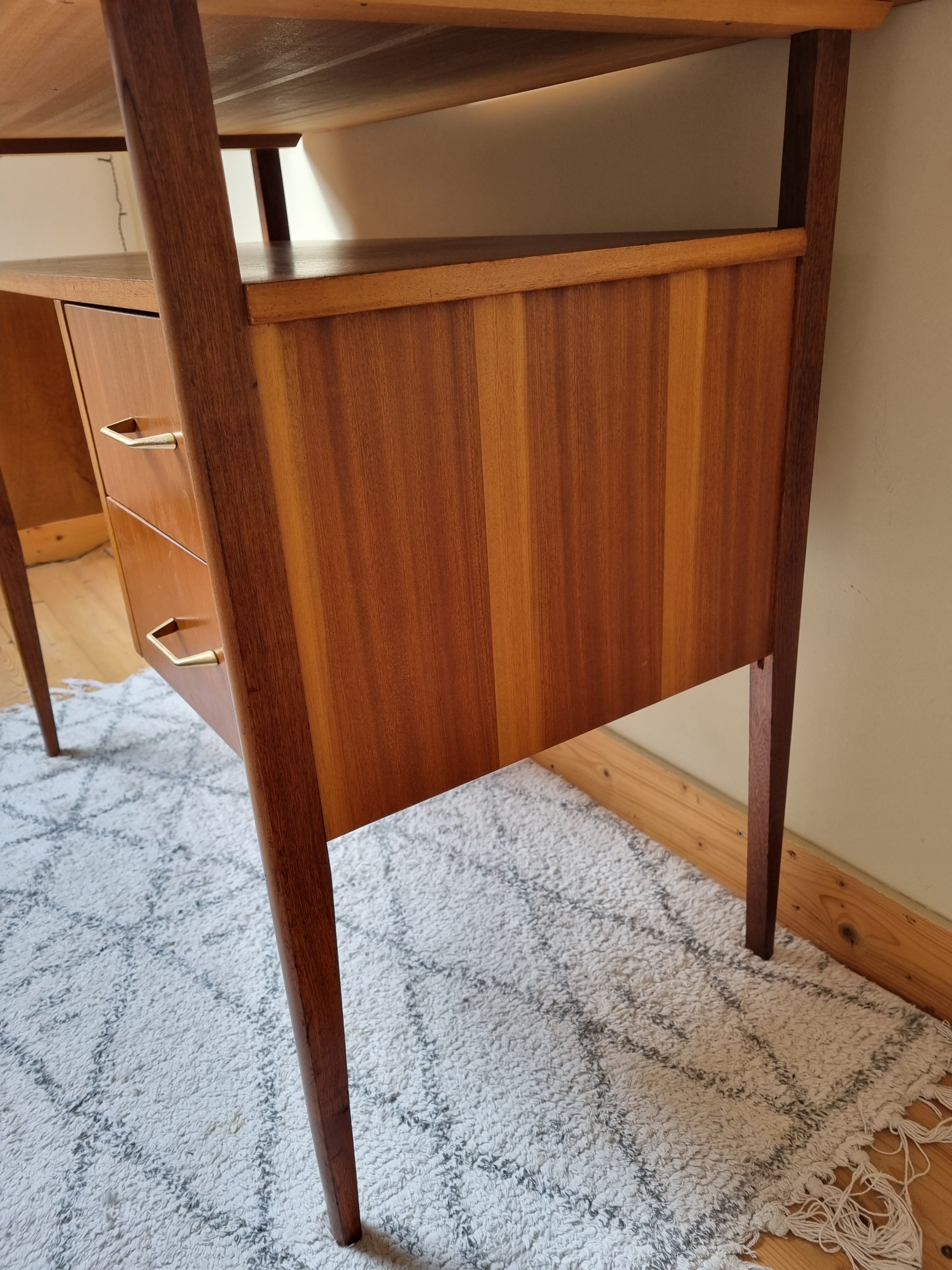 Scandinavian vintage teak desk
