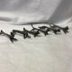 Set of 6 tin knife holders