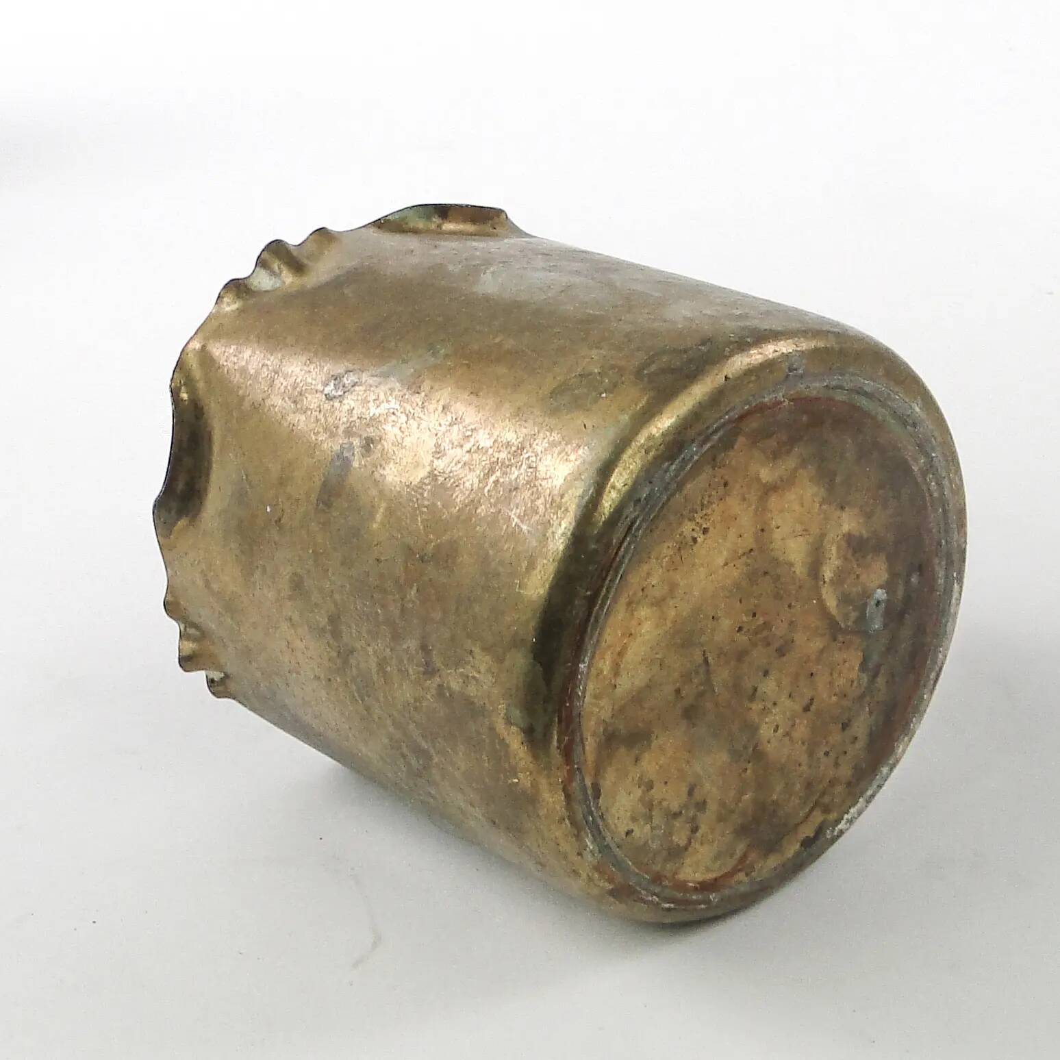 Cigar container, Art Nouveau, brass, Germany, early 20th century
