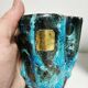 Pair of vintage Cyclops vases, Ice Cream Parlour enamels, 60s / 70s