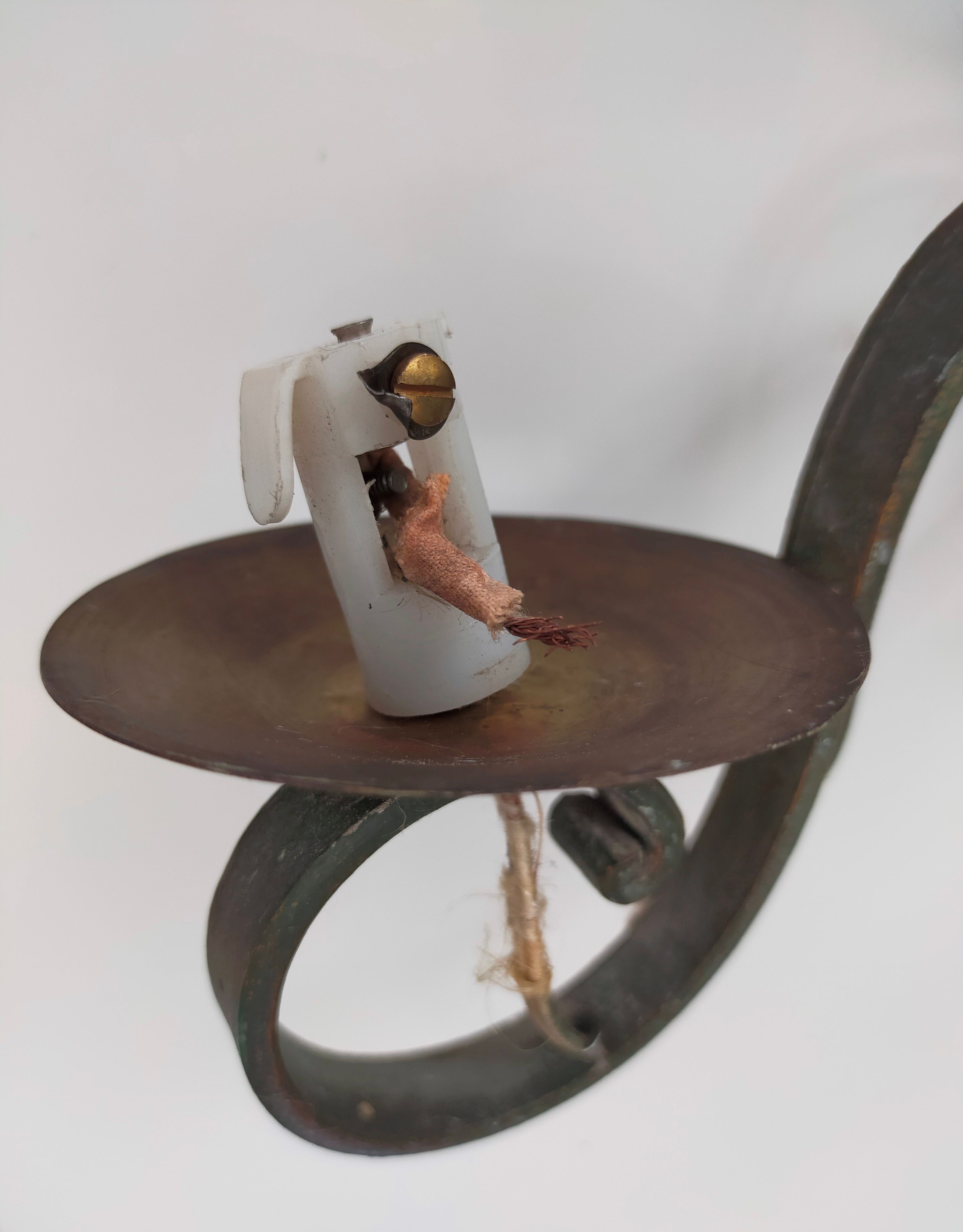 Pairs of vintage wrought iron wall lamps