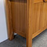 Maison Regain sideboard in solid elm, 1960s-1970s