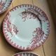 Lot de 5 assiettes plates Terre de fer Ste Amandinoise Iris