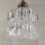 Vintage globe table lamp in glass - mid 20th century