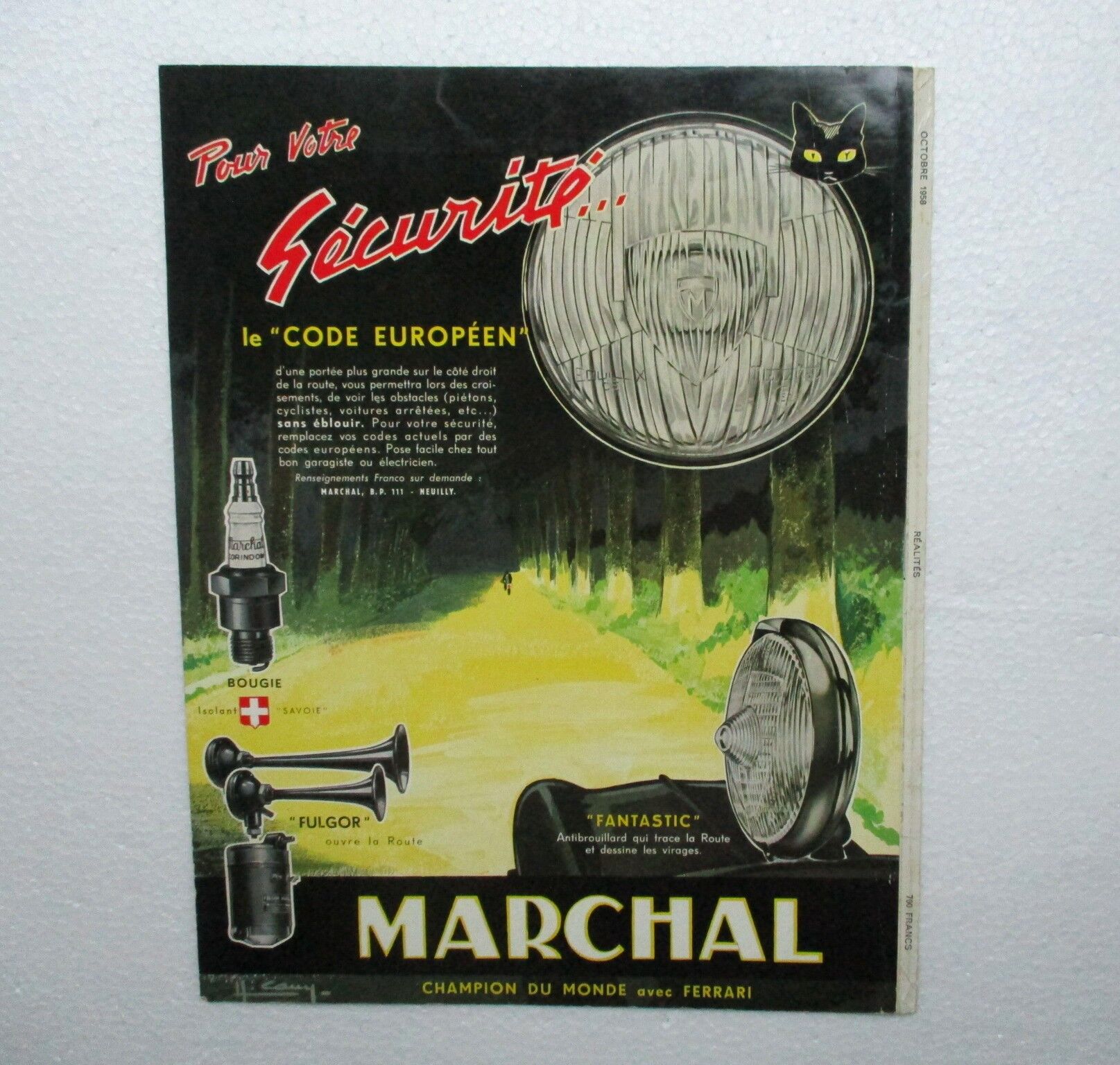 Old Marchal advertisement - 50s