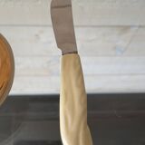 Butter dish and ceramic knife Poet Laval vintage 60s