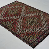 Anatolian handmade kilim rug 207 cm x 153 cm