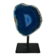 Blue Geode Agate on support