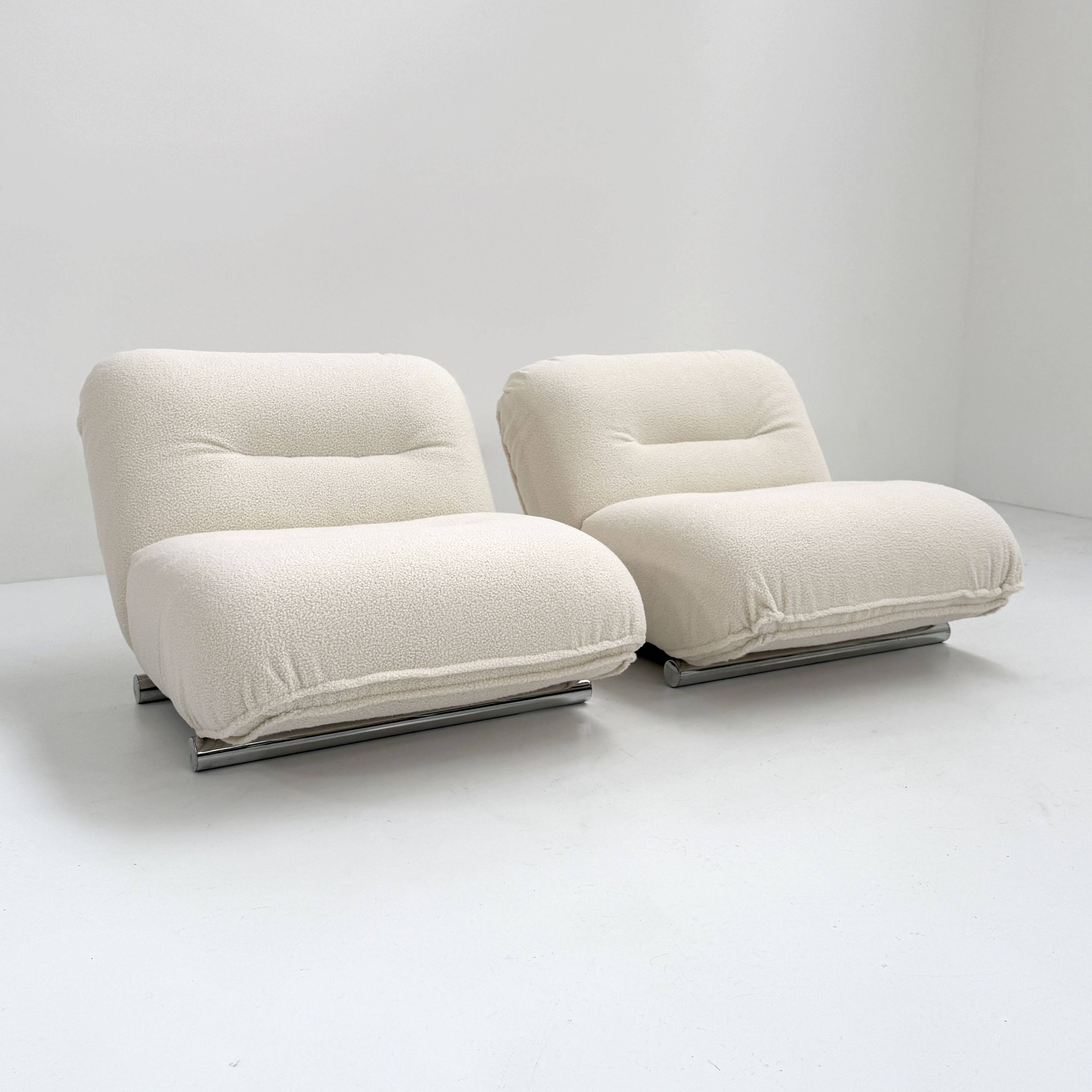 Paire de fauteuils par Giuseppe Munari pour Poltrona Munari, 1970