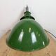 Large Industrial Green Enamel Factory Pendant Lamp from Benjamin, 1960s