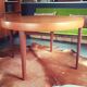 Round table in vintage teak 60s Scandinavian Rochebobois