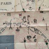 Petite carte recto verso de la France et de Paris