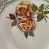 6 Digoin Sarreguemines Adele dinner plates 1940s 1950s
