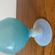 Blue opaline glass soliflore