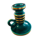 50/60s green and gilded ceramics bougeoir