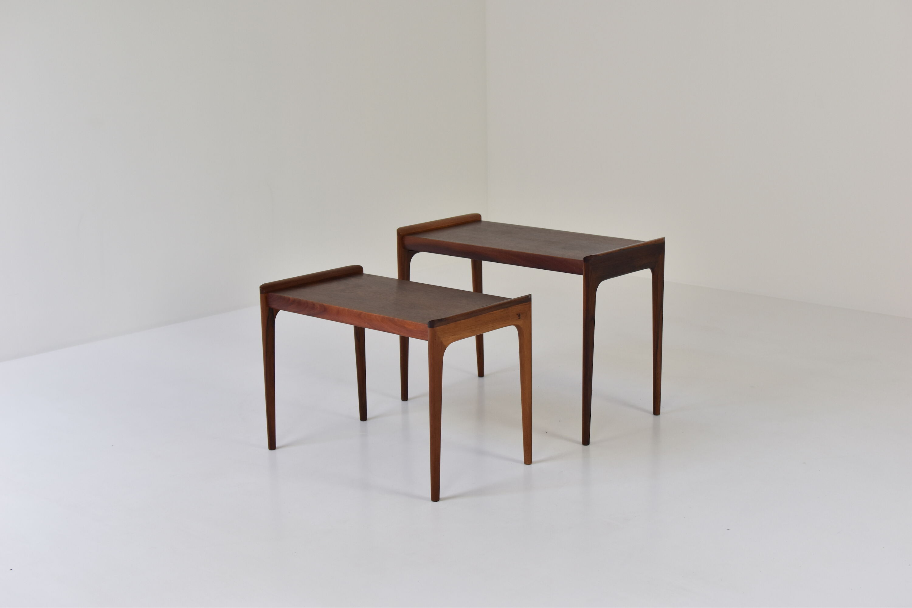 Set of two rosewood nesting tabes from Denmark, 1950’s