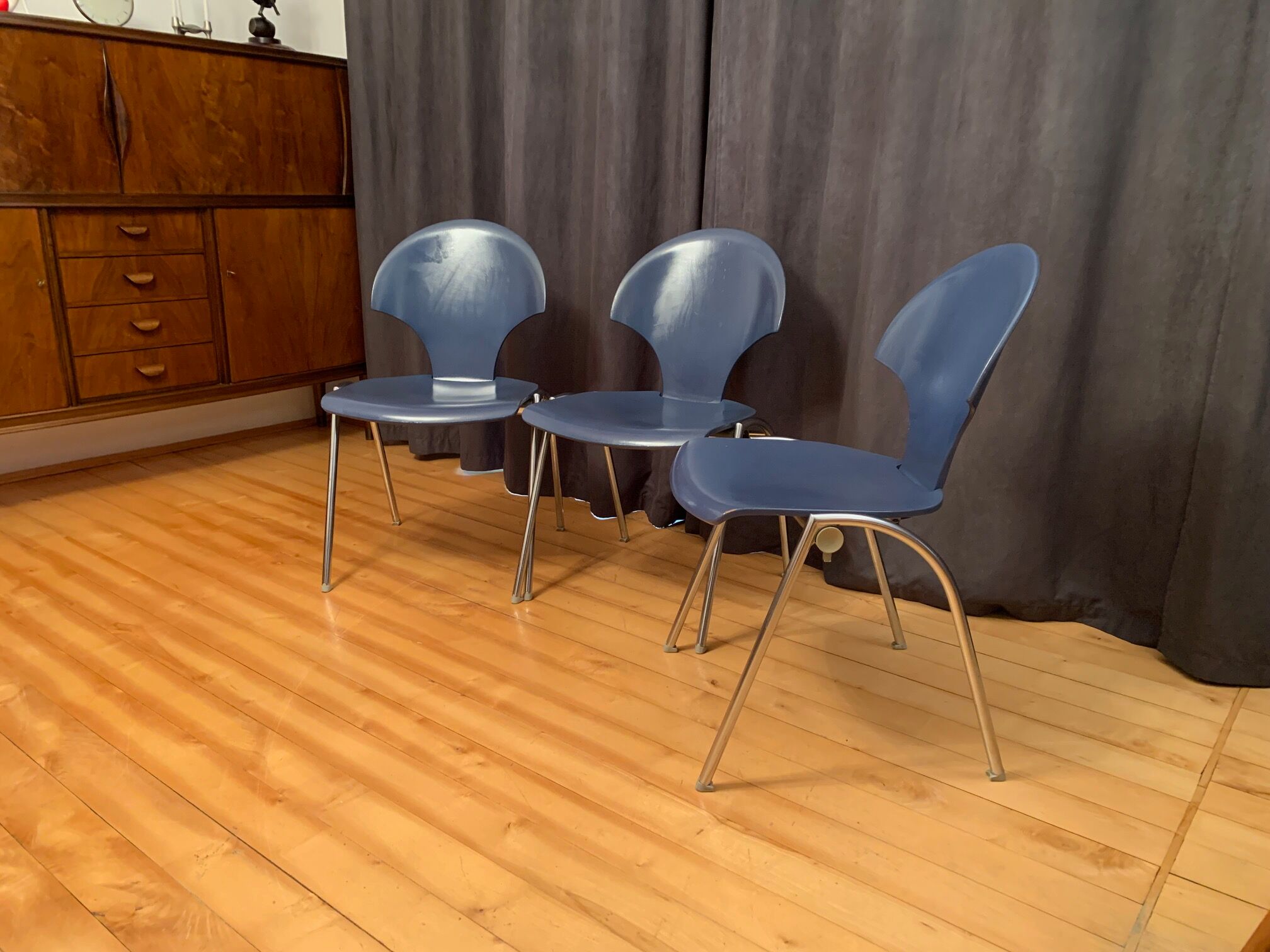 Set of three Kusch+Co chairs, Germany, 1980s