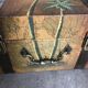 Vintage chest hand painted robinson treasure of the galleon