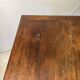 Antique solid wood table with turned legs