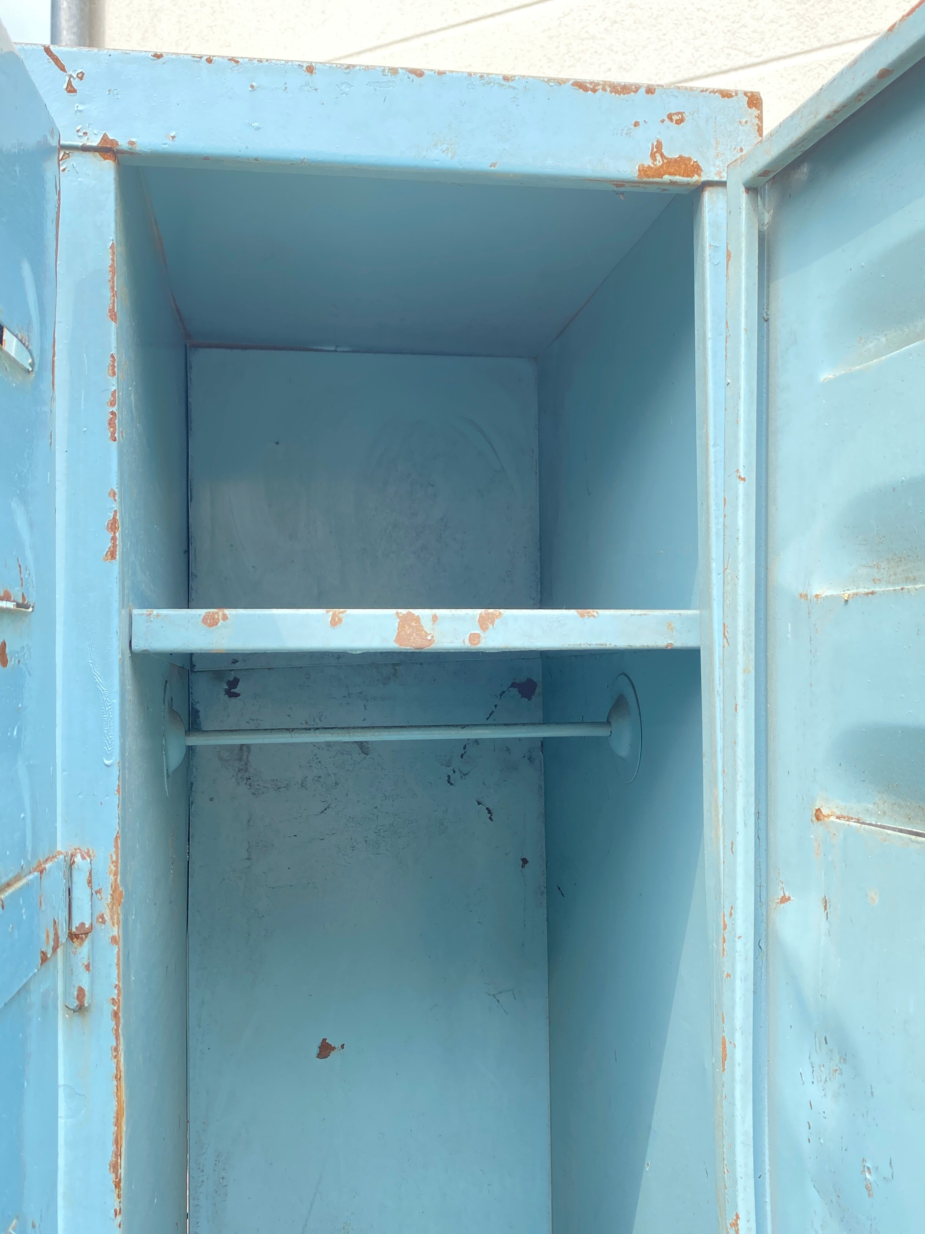 Vintage metal industrial wardrobe