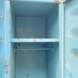 Vintage metal industrial wardrobe