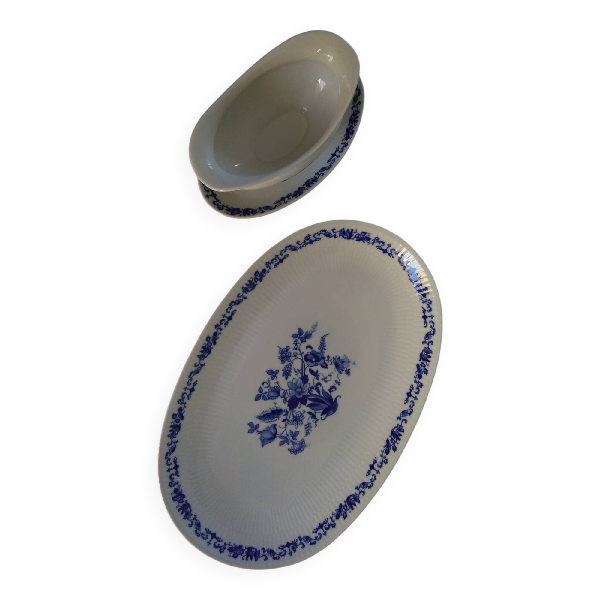Oval Bavarian porcelain dish - 1960s