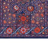 Hand knotted rug, vintage Turkish rug 245x303 cm
