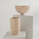 Travertine fruit bowl, centrepiece.