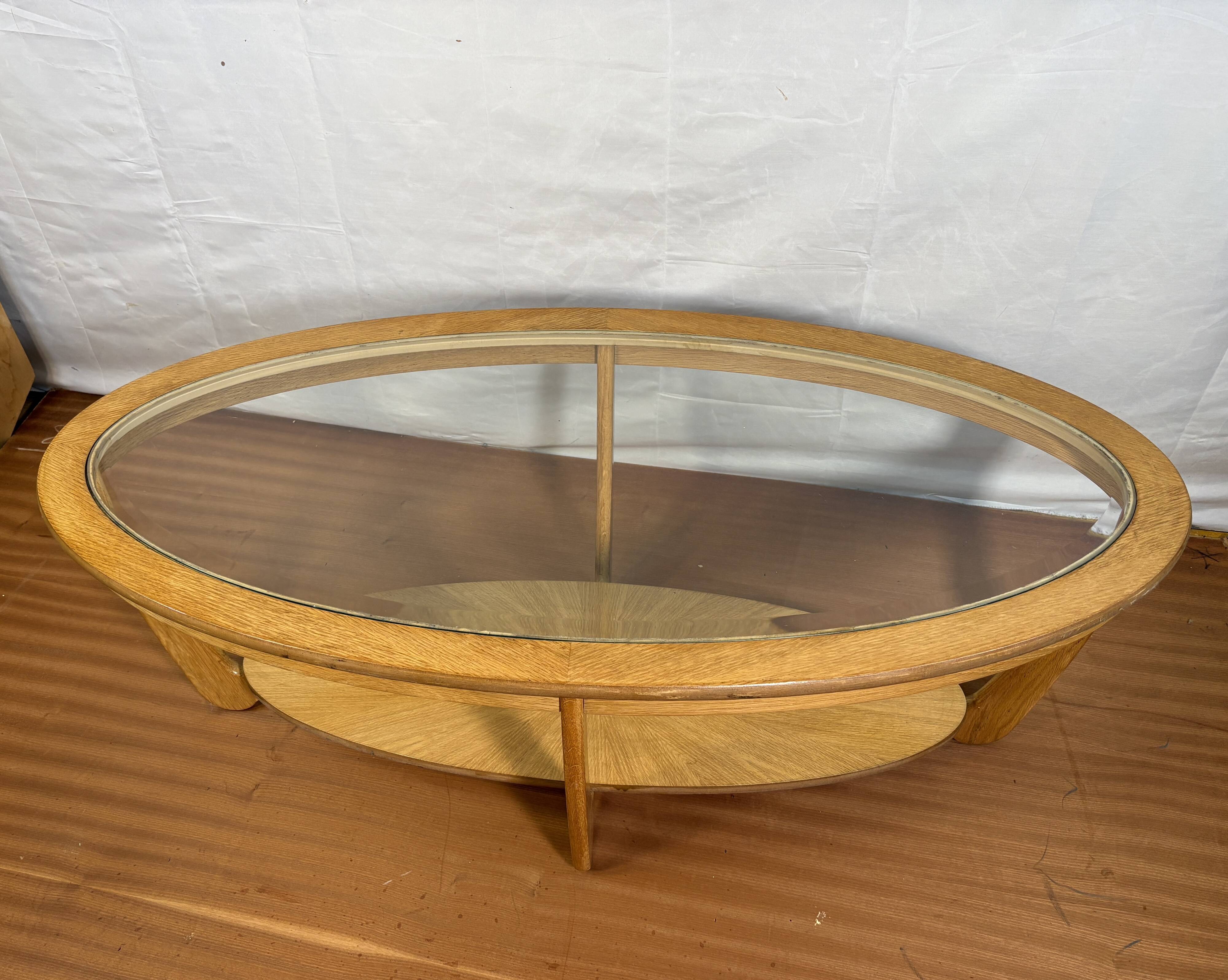 Mid-Century Retro Vintage Oak-Style Coffee Table by Nathan Furniture  Edged