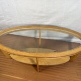 Mid-Century Retro Vintage Oak-Style Coffee Table by Nathan Furniture  Edged