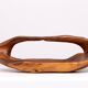 Large Carved Olive Wood Fruit basket 1970s