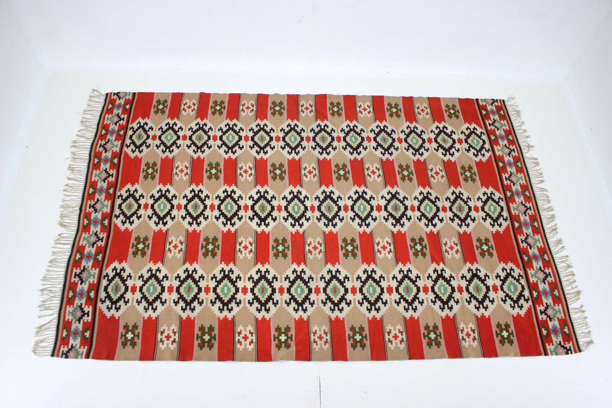 1940s Wool Rug/Carpet, Czechoslovakia