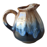 Pichet carafe en grès flammé souvenir signé rocamadour vintage