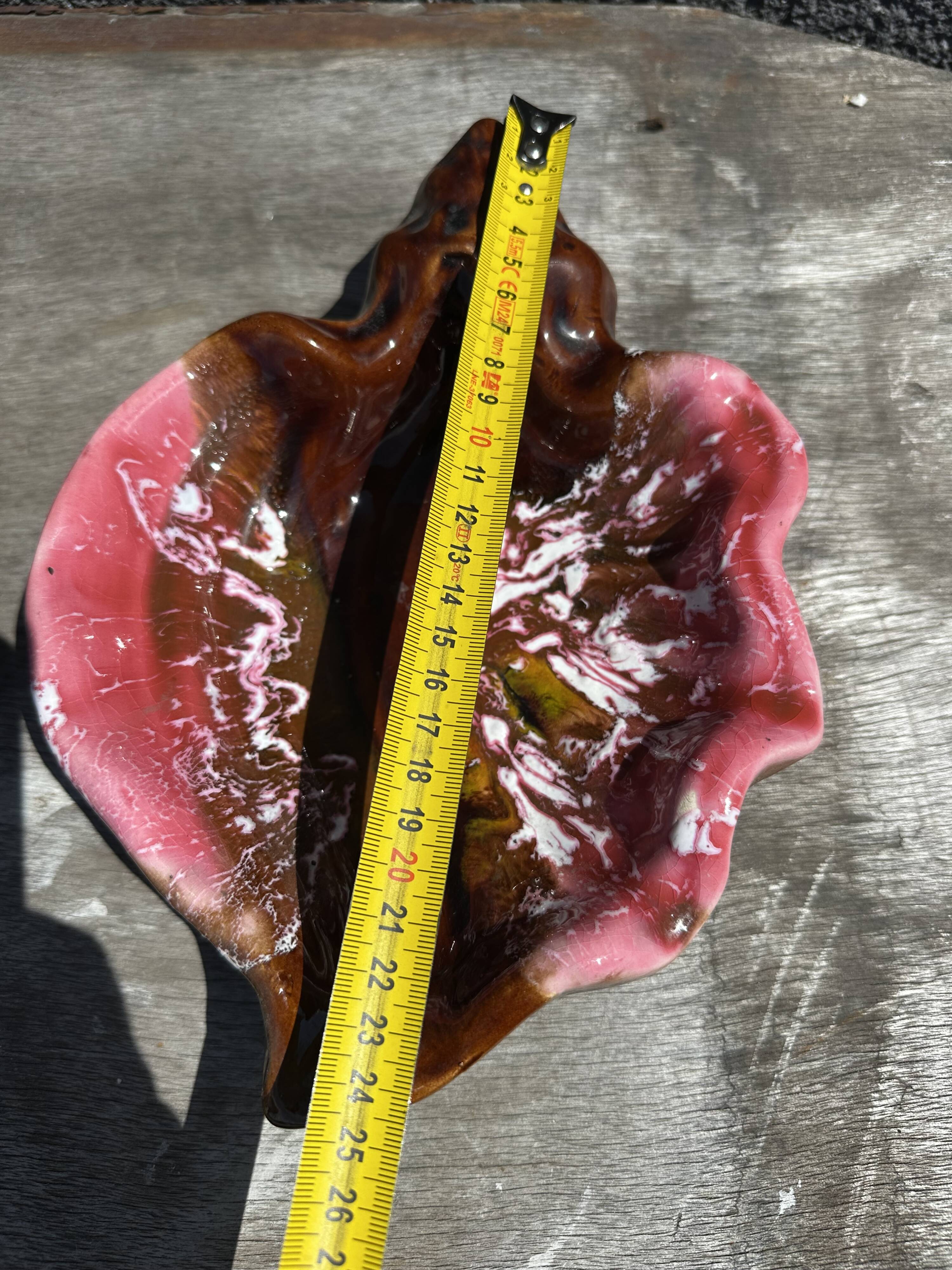 Pair of 60s-70s Vallauris Ceramic Empty Pockets in Shell Shape