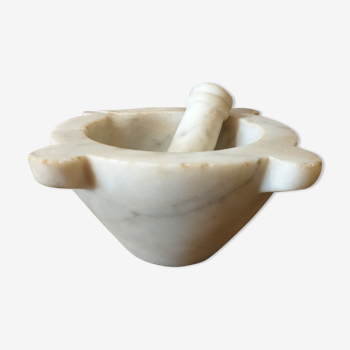 Mortar and its marble pestle