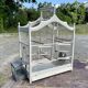 1950s wooden and metal birdcage with period accessories