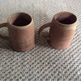 Série de 2 mugs en grès