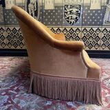 Sofa - Napoleon III toad bench in GOLD velvet