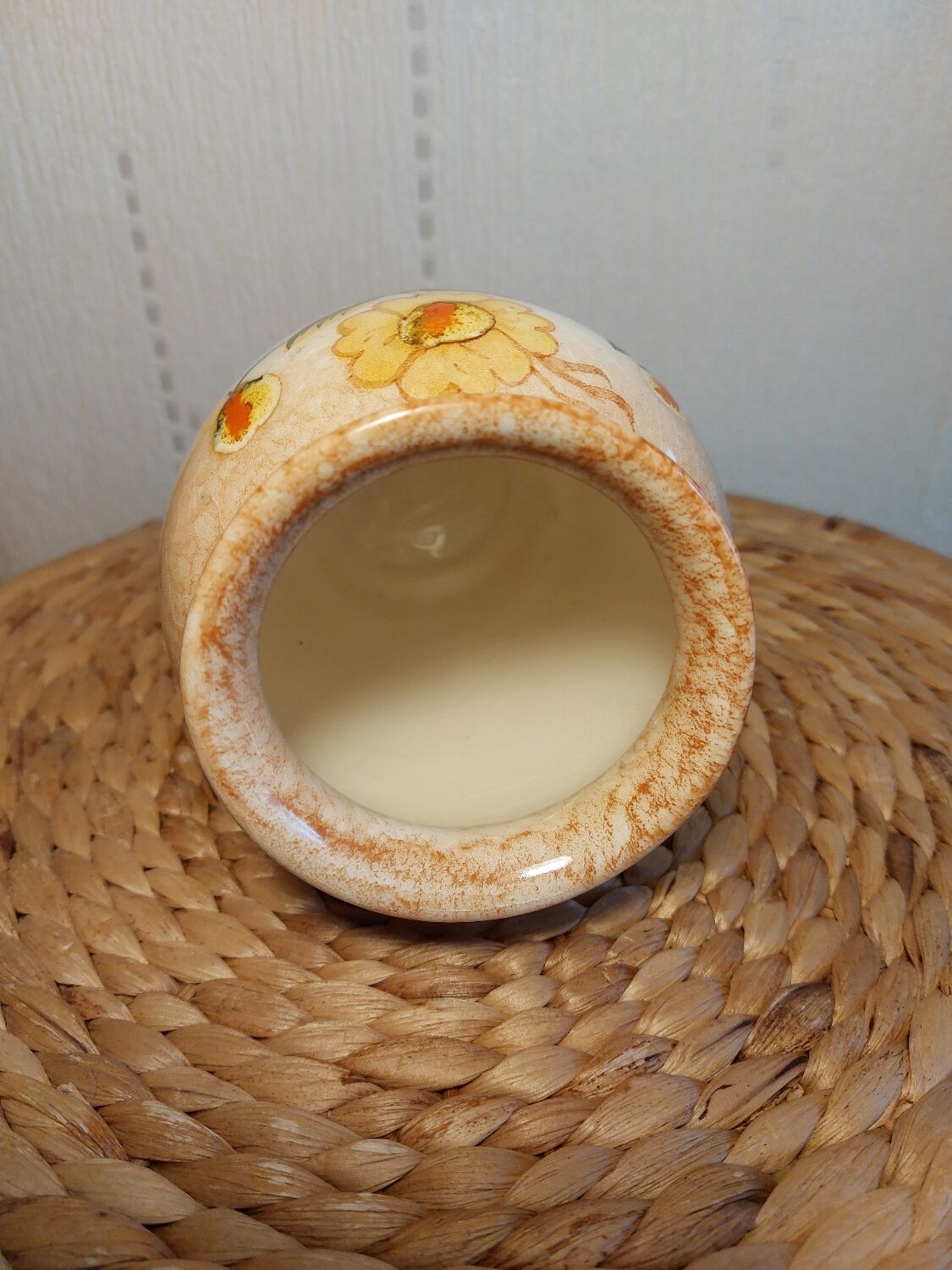 Hand painted Zell ceramic vase