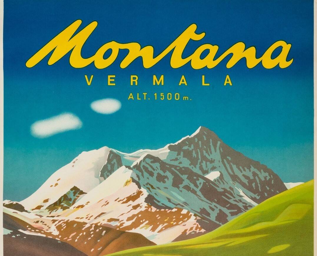 Montana Vermala lithograph, 1940 period