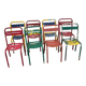 Suite de 8 chaises tolix dépareillées