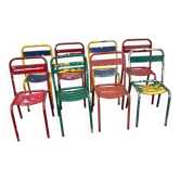 Suite de 8 chaises tolix dépareillées