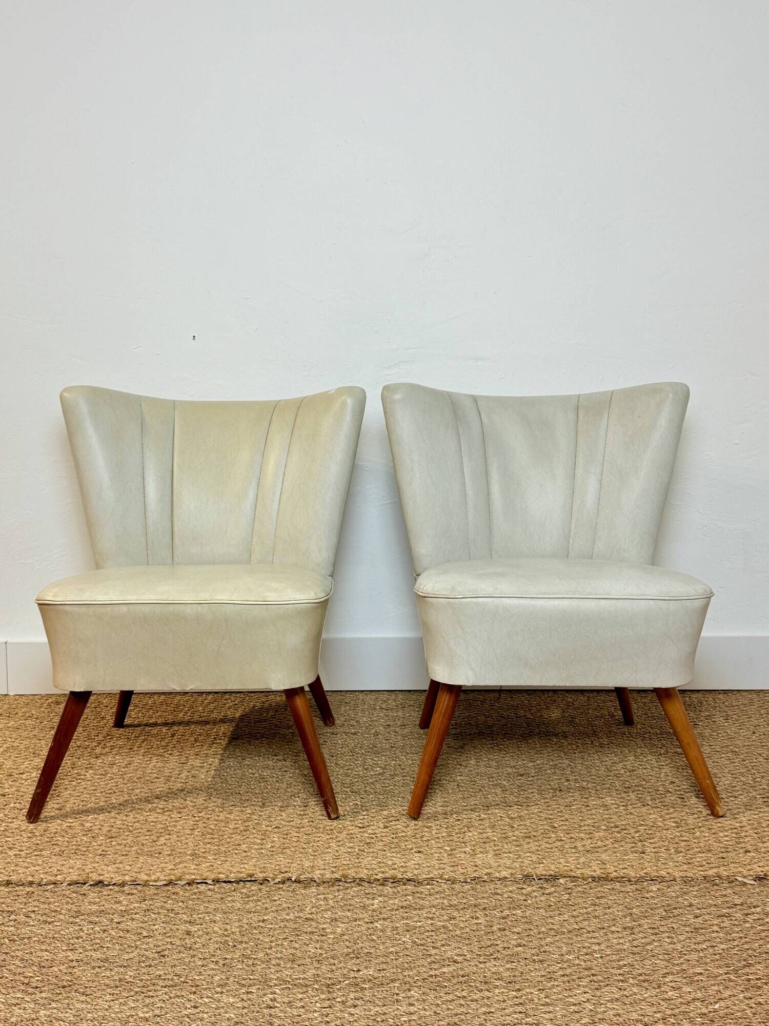 Pair of vintage cocktail armchairs