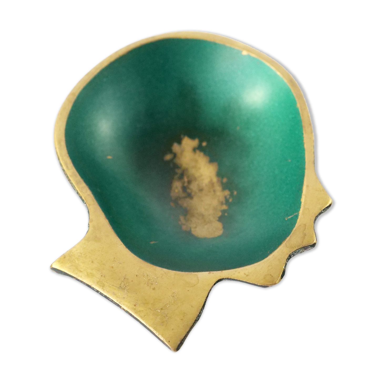Brass catchall in Austrian design from the 1950s.