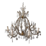 Glass pendant chandelier