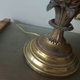 Pineapple lamp in golden brass