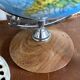 Vintage plastic and wood globe, 70s-80s