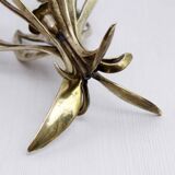 Bronze flower candle holder 1960