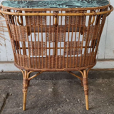 Vintage rattan bar